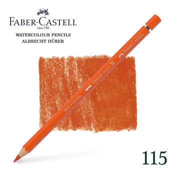115 Donker cadmiumoranje - Aquarelpotlood - Faber-Castell - Albrecht Dürer