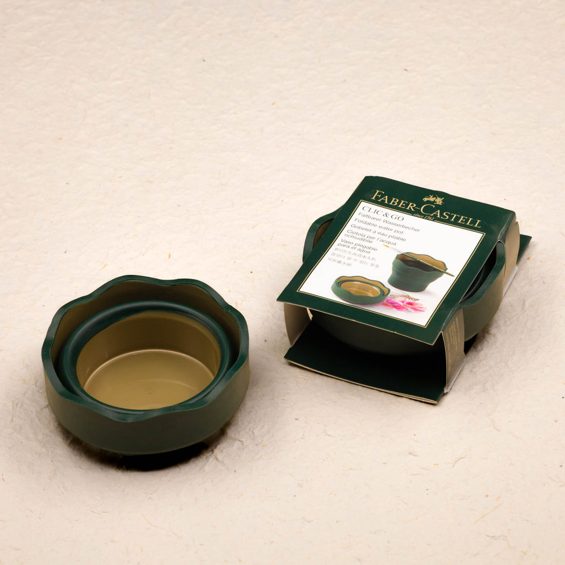 Waterbeker Faber-Castell Clic&Go – Donkergroen