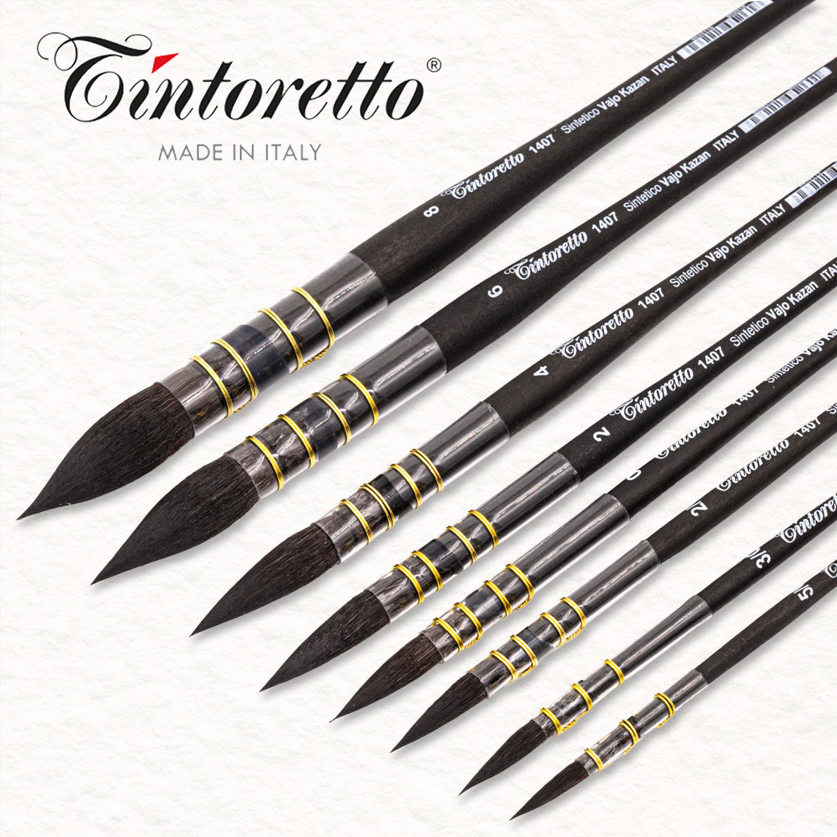 Vajo Kazan (series 1407) - Tintoretto - Synthetic watercolor brush